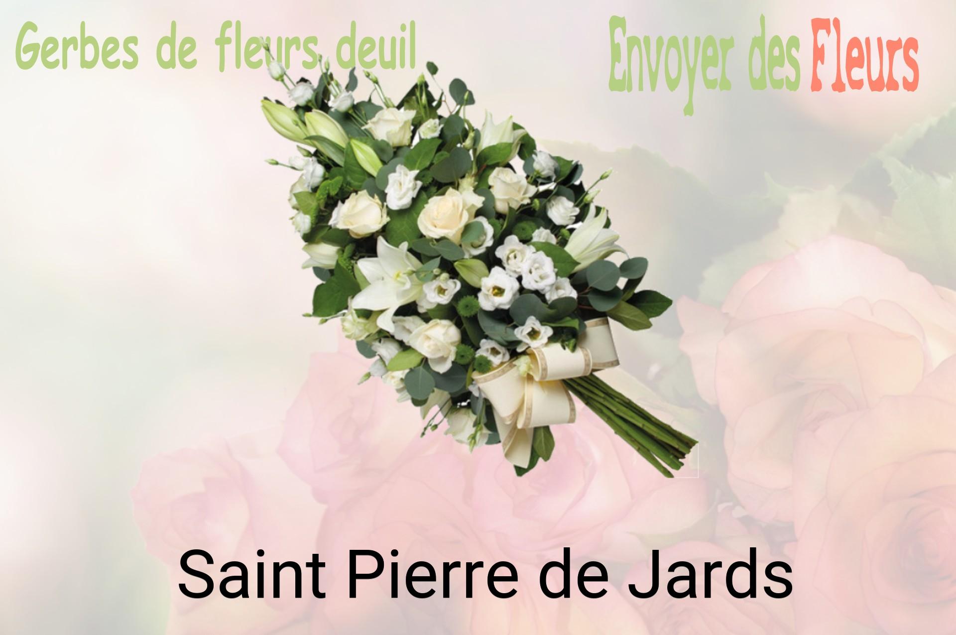 Gerbe de fleurs de deuil livrée à Saint-Pierre-de-Jards